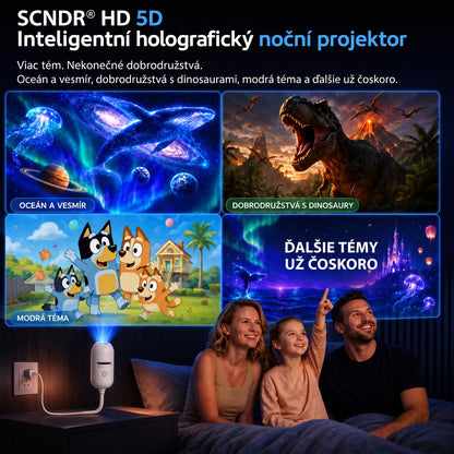 𝑺𝑪𝑵𝑫𝑹®🚢 Inteligentný HD projektor nočnej oblohy s dynamickým 5D holografickým efektom novej generácie🐻