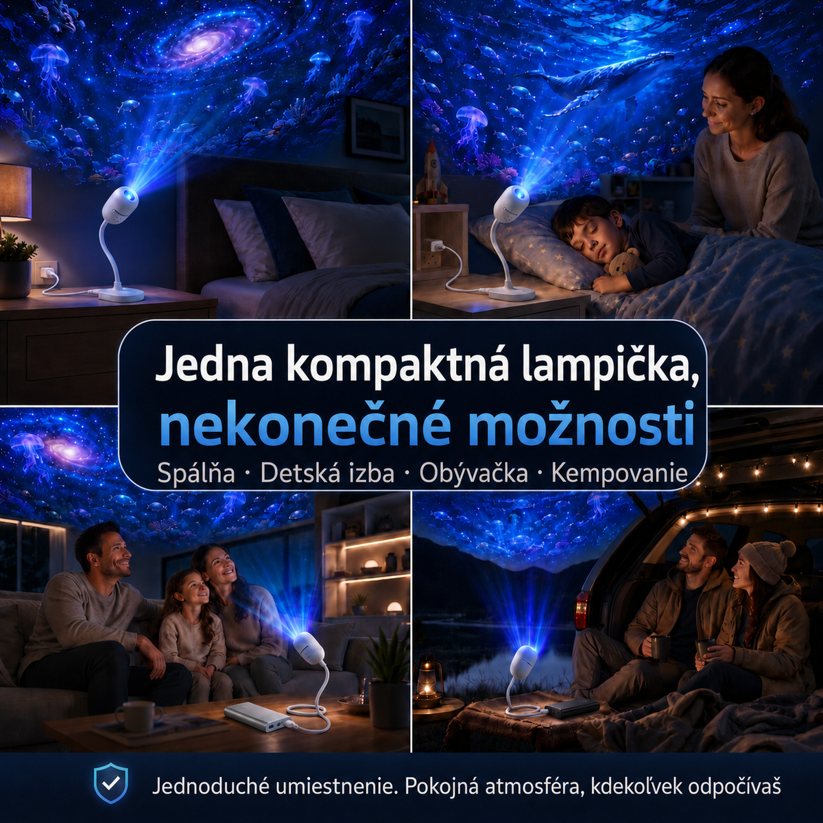 𝑺𝑪𝑵𝑫𝑹®🚢 Inteligentný HD projektor nočnej oblohy s dynamickým 5D holografickým efektom novej generácie🌌