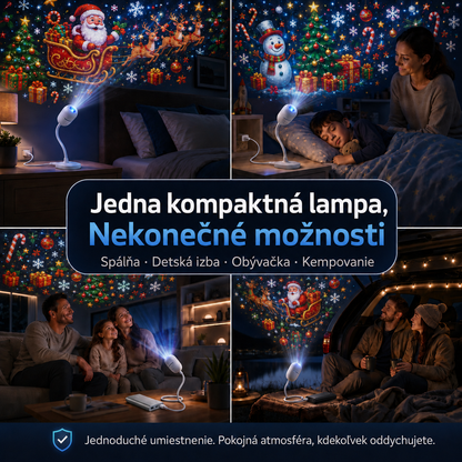 𝑺𝑪𝑵𝑫𝑹®🚢 Inteligentný HD projektor nočnej oblohy s dynamickým 5D holografickým efektom novej generácie🎄