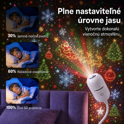 𝑺𝑪𝑵𝑫𝑹®🚢 Inteligentný HD projektor nočnej oblohy s dynamickým 5D holografickým efektom novej generácie🎄