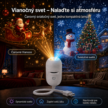 𝑺𝑪𝑵𝑫𝑹®🚢 Inteligentný HD projektor nočnej oblohy s dynamickým 5D holografickým efektom novej generácie🎄