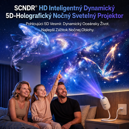 𝑺𝑪𝑵𝑫𝑹®🚢 Inteligentný HD projektor nočnej oblohy s dynamickým 5D holografickým efektom novej generácie🌌