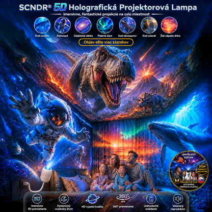 𝑺𝑪𝑵𝑫𝑹®🌈🦖 Inteligentný HD projektor nočnej oblohy s dynamickým 5D holografickým efektom novej generácie